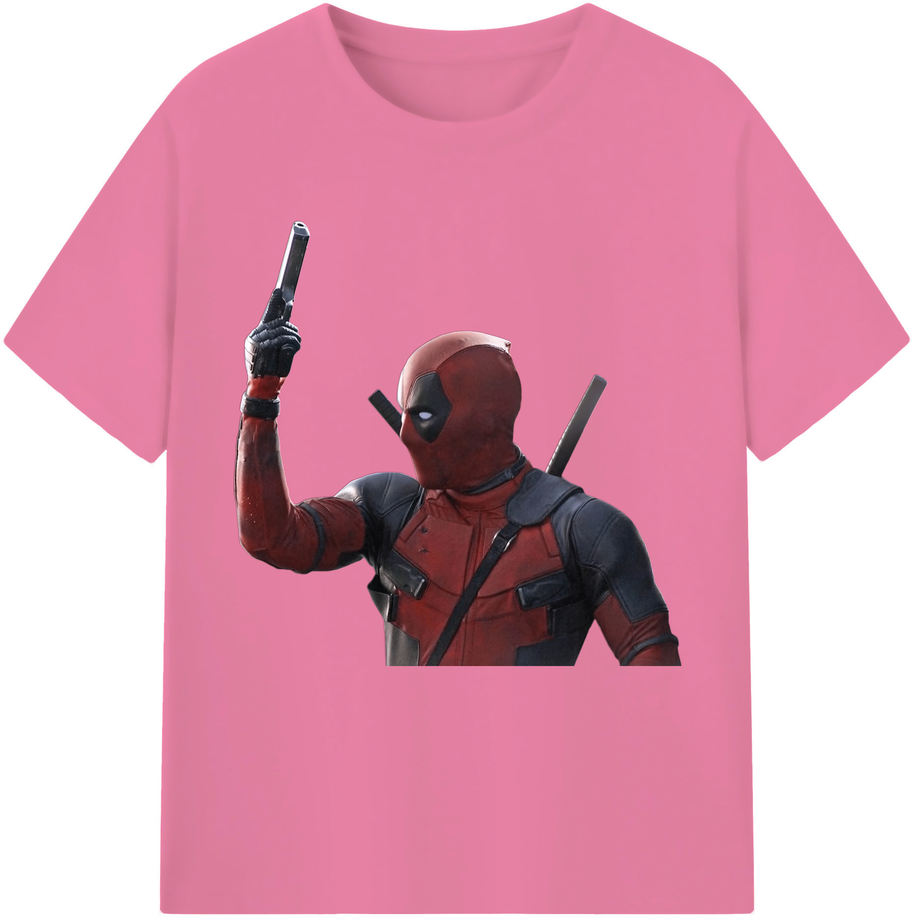 （画像用） Deadpool デッドプール 綿100％半袖Tシャツ（フロントプリント）